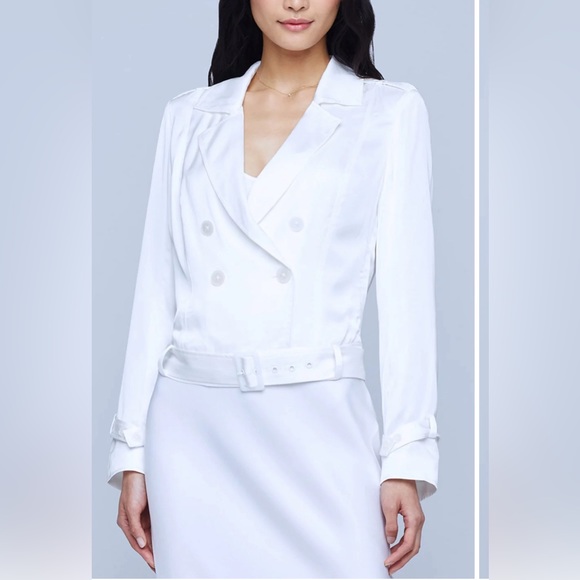 L'AGENCE ONYX JACKET, White, SZ XSmall, $520 - Picture 4 of 16